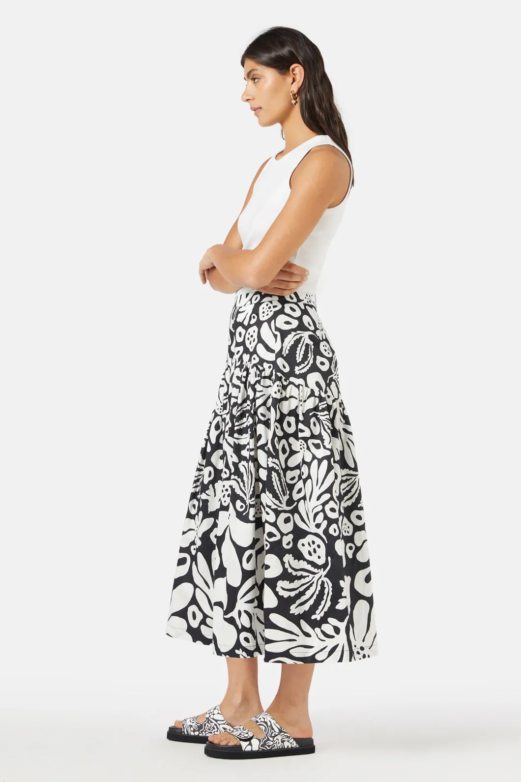 Secret Garden Midi Skirt