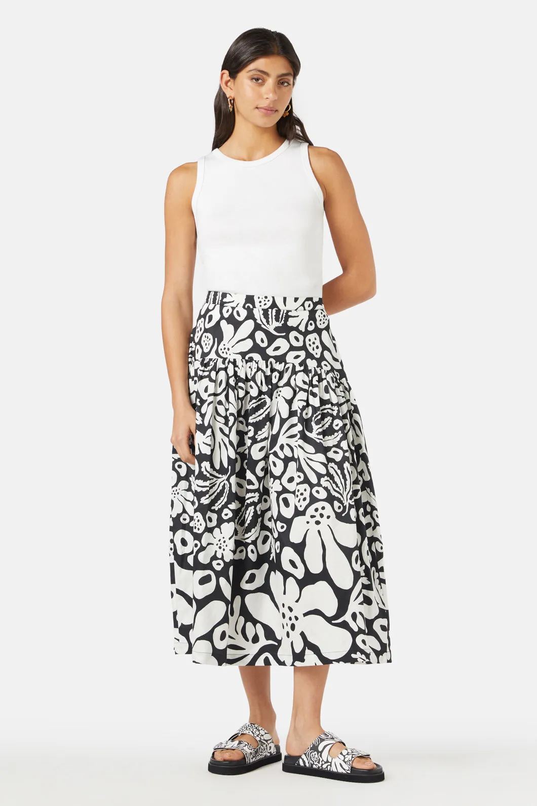 Secret Garden Midi Skirt