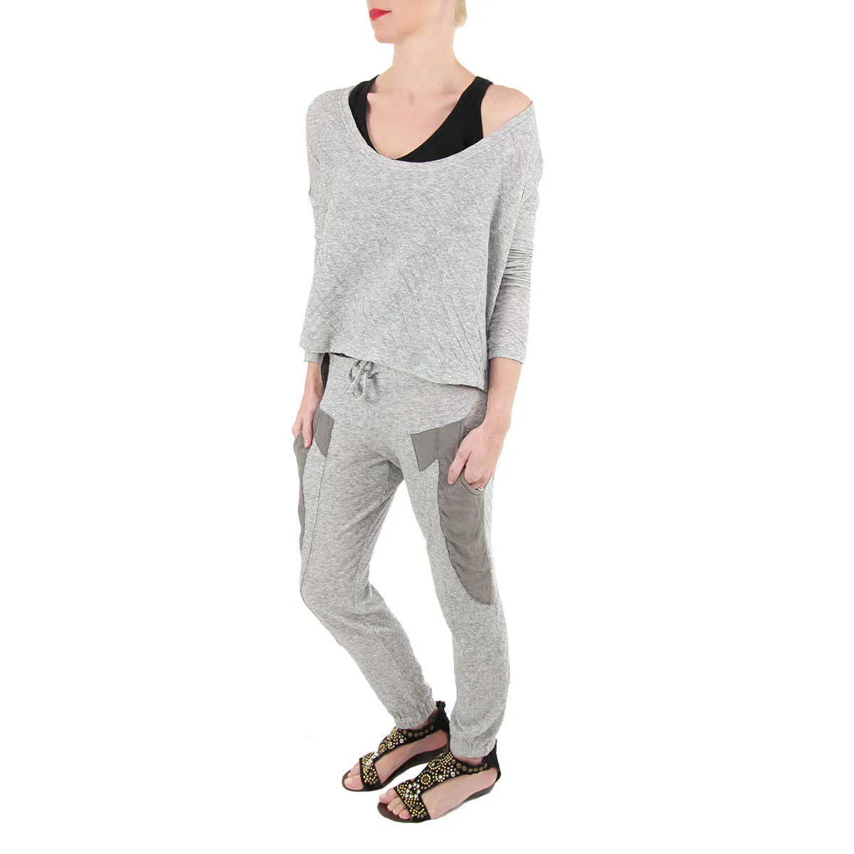 Silkback Oversized T-Shirt in Grey