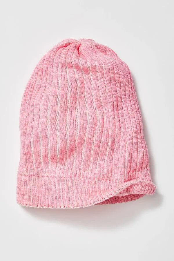 Slouchy Ribbed Cuffed Beanie