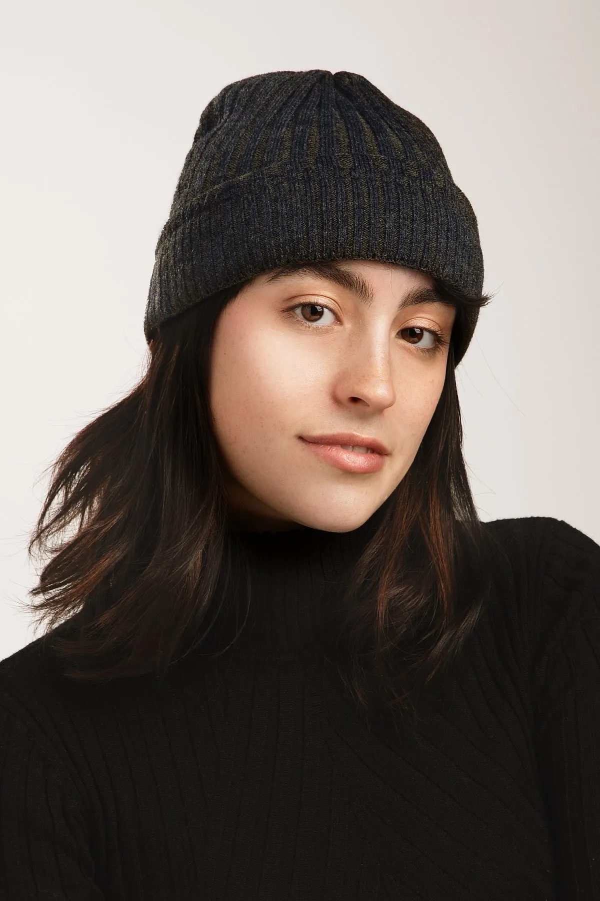 Slouchy Ribbed Cuffed Beanie