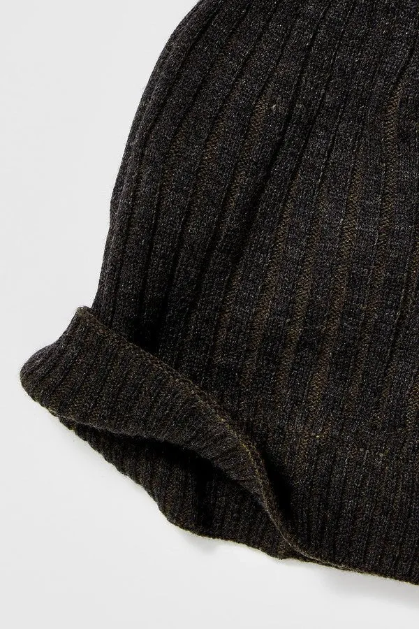 Slouchy Ribbed Cuffed Beanie