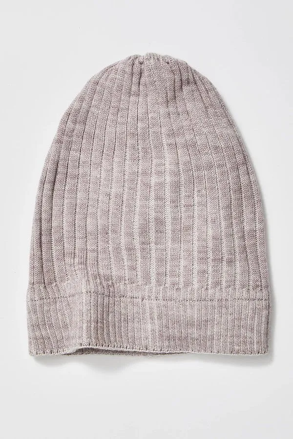 Slouchy Ribbed Cuffed Beanie