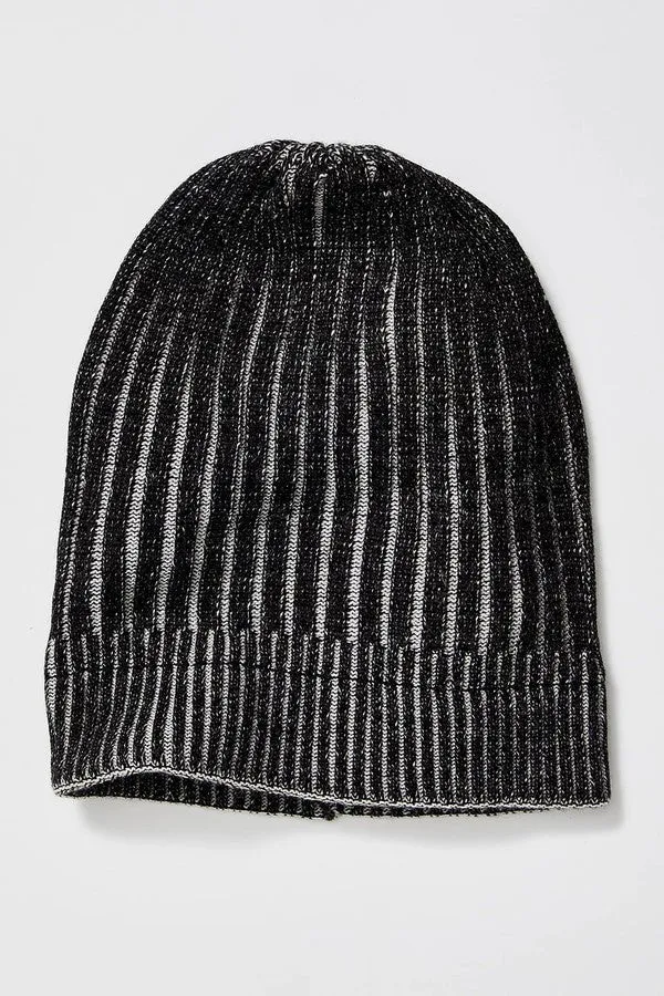 Slouchy Ribbed Cuffed Beanie