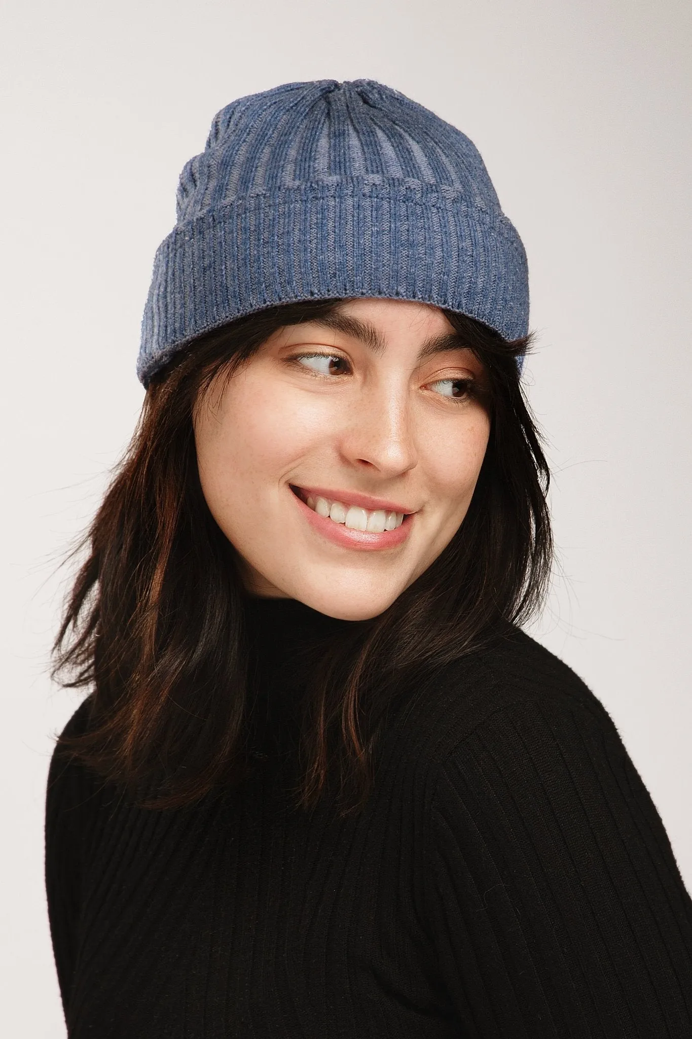 Slouchy Ribbed Cuffed Beanie