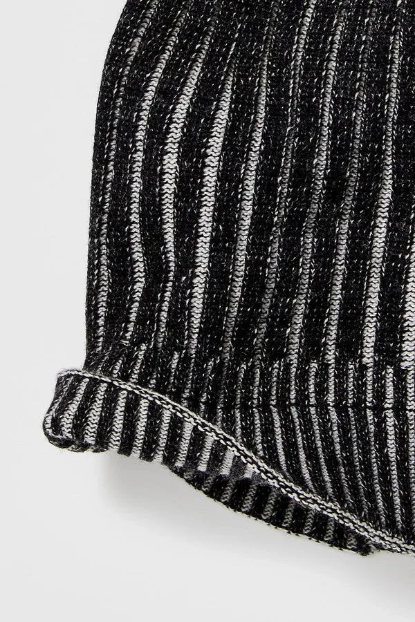 Slouchy Ribbed Cuffed Beanie