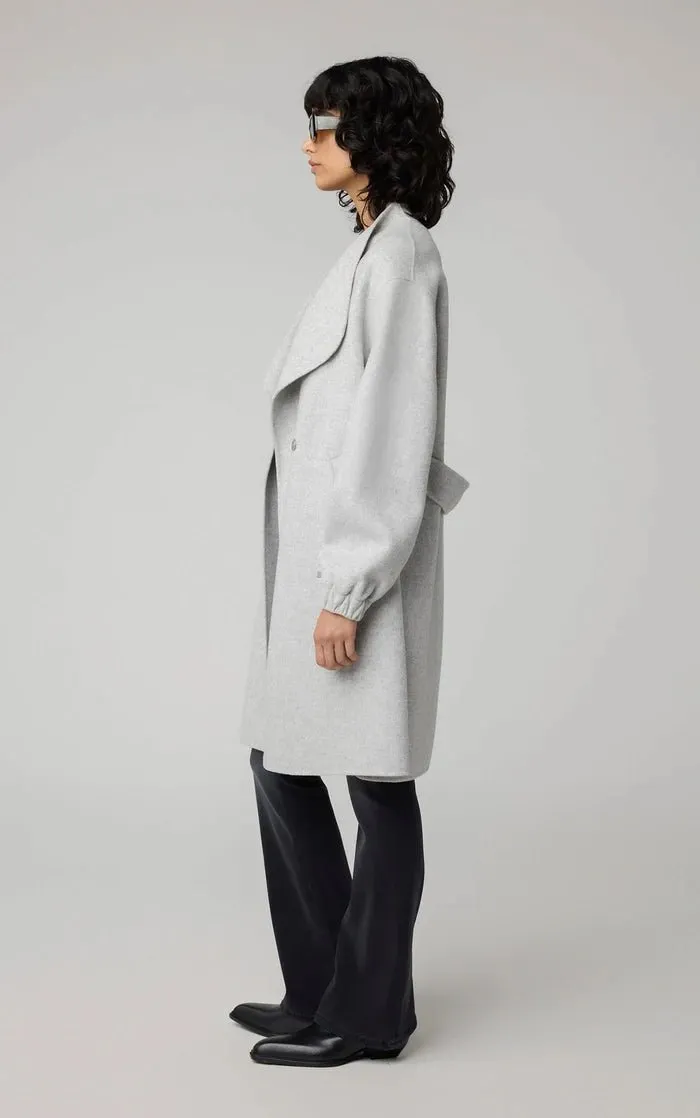 SOIA&KYO SUZIE - Relaxed-Fit Double Face Wool Martingale Coat