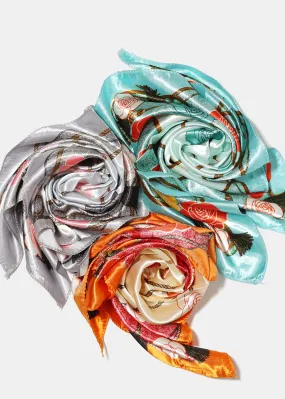 Spring Floral Scarf