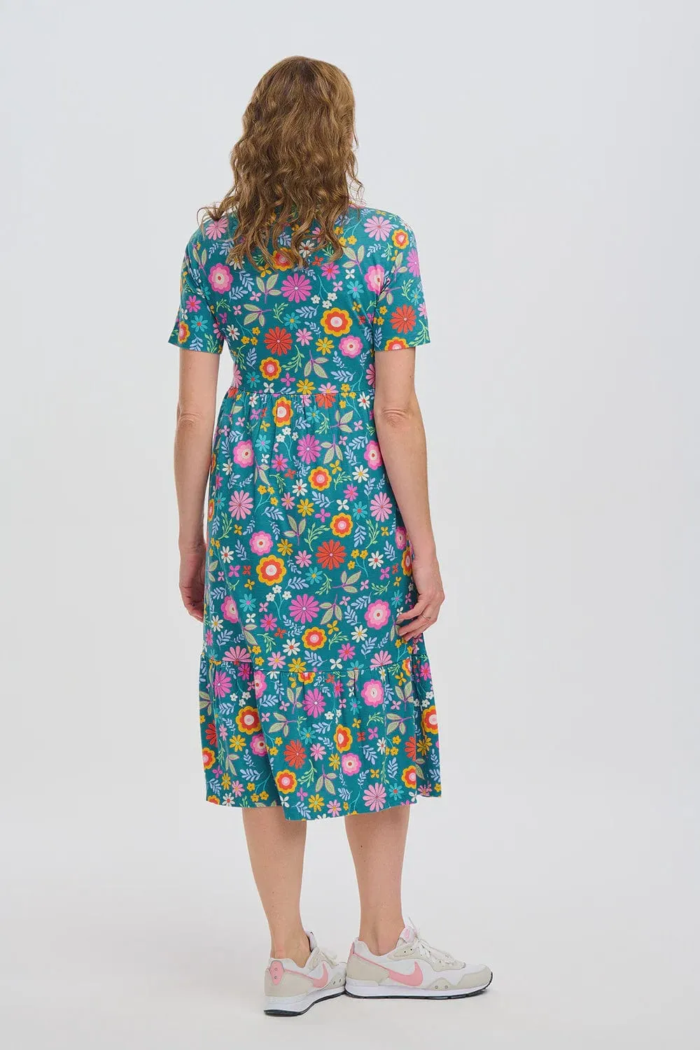 Sugarhill Brighton Heather Midi Jersey Smock Dress