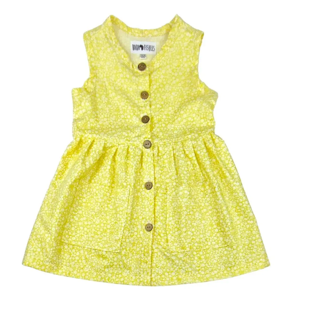 SUNFLOWER DRESS - YELLOW DITZY