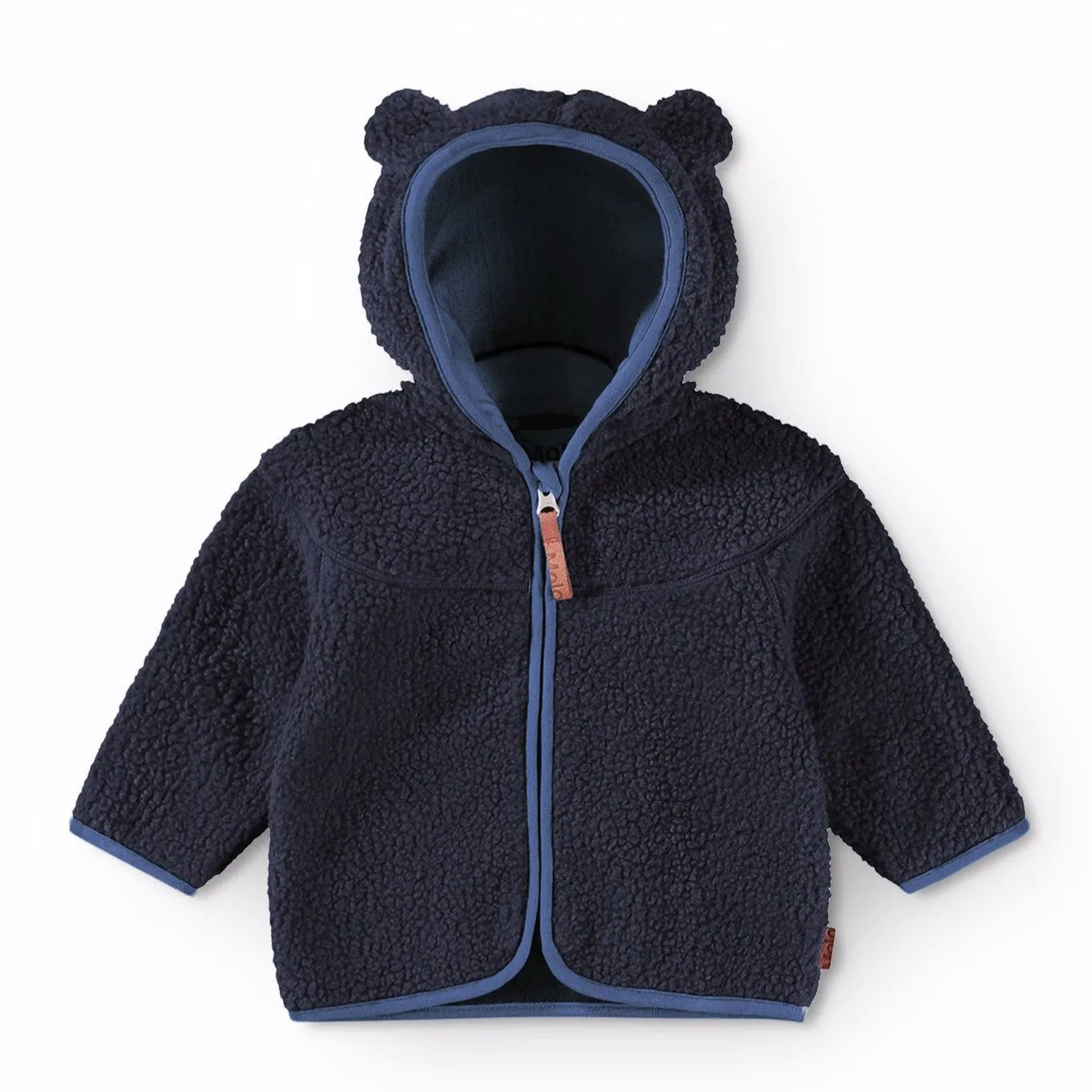 Teddy Ear Dark Blue Fleece Zip-Up Jacket for Infant/Toddler | 6m-2y