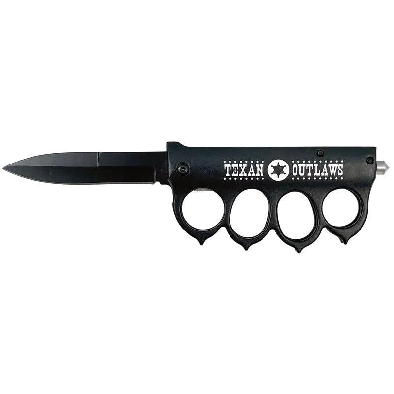 Texan Outlaws- Knuckle Assisted Trench Knife with Spikes