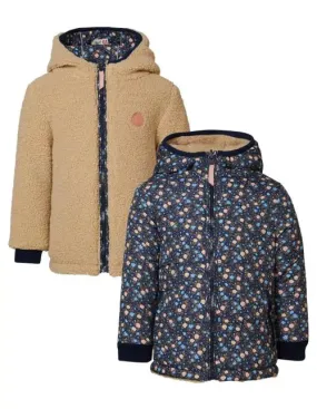 The Annamaria REVERSIBLE Puffer/Sherpa Jacket - Floral - KIDS