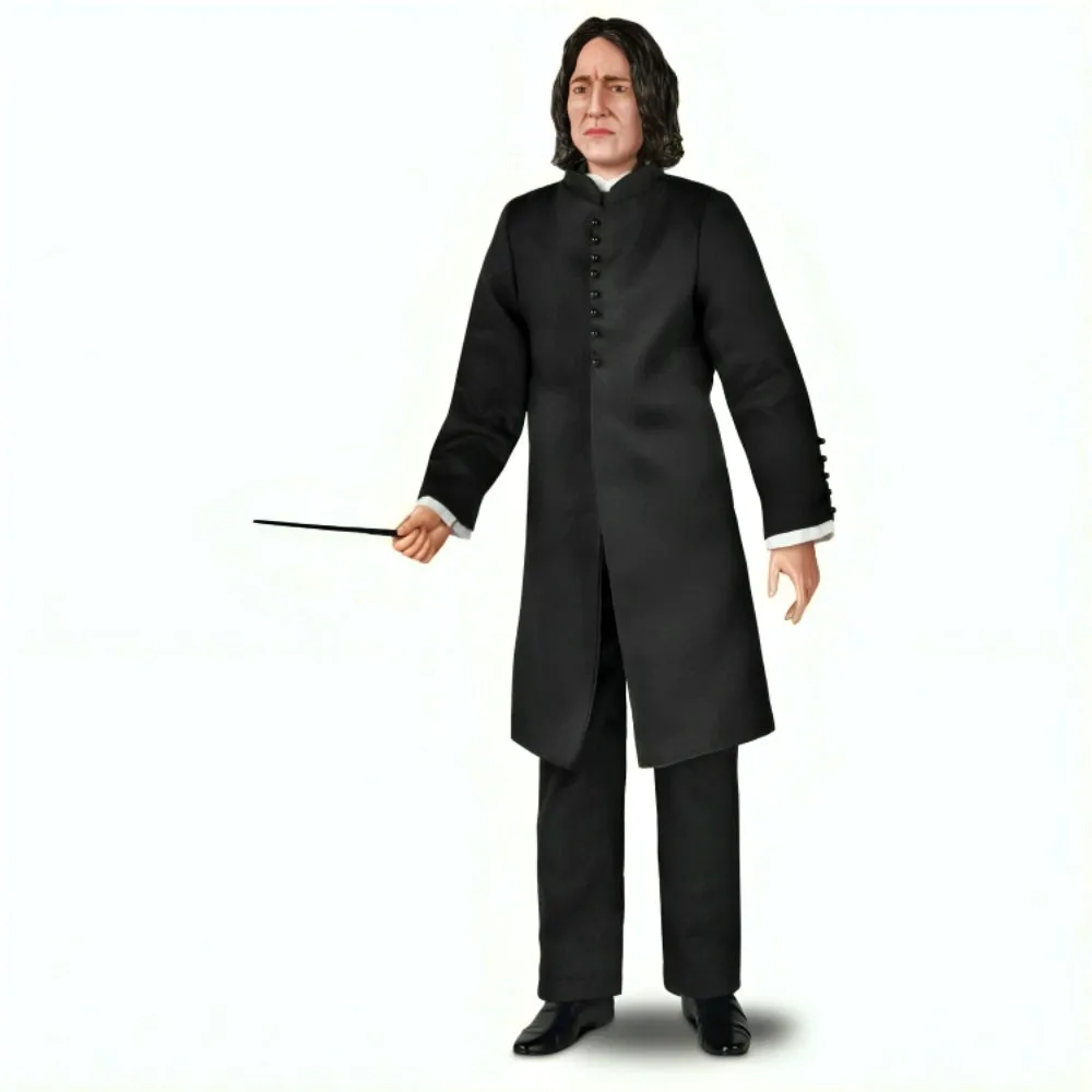 The Ashton-Drake Galleries Harry Potter Year One Portrait Collection Issue #6: "Professor Snape" Handcrafted Figure with Poseable Arms Detailed Costume and Iconic Wand 14.5-inches