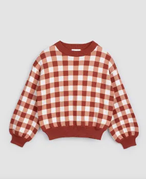 The Brooklyn Gingham Sweater - KIDS