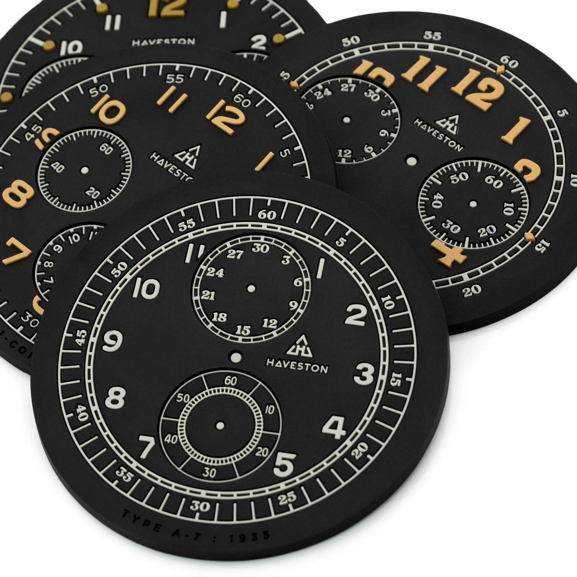 The Chronograph Service Dial Coasters Set-C by HAVESTON Straps