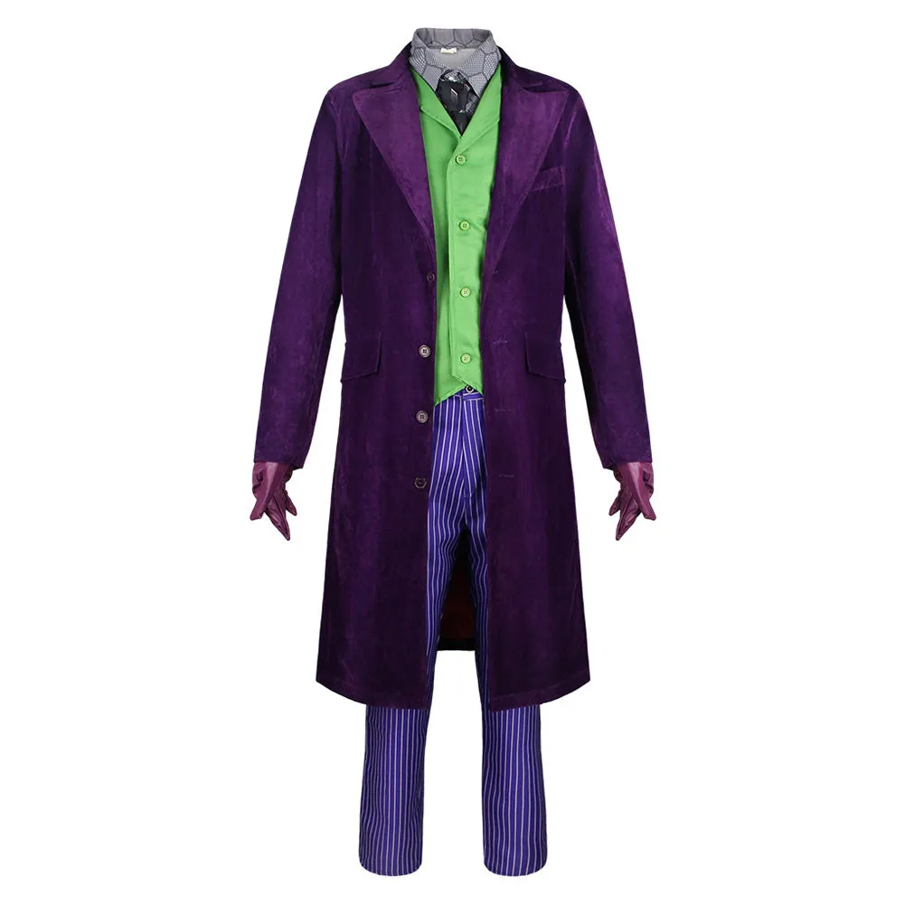 The Dark Knight Joker Cosplay Costume Outfits Halloween Carnival Party Disguise Suits