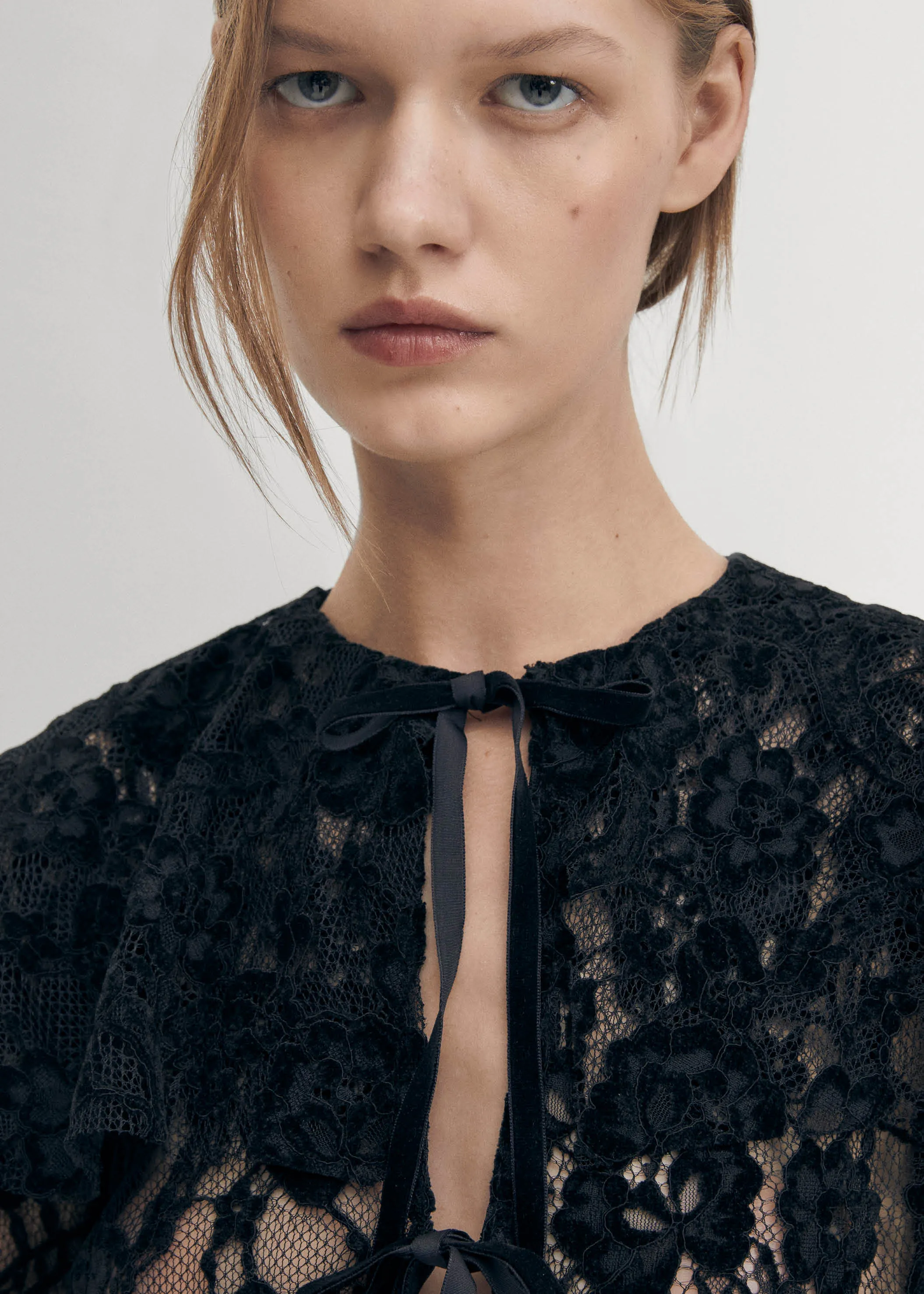 Tolpa Lace Black Blouse