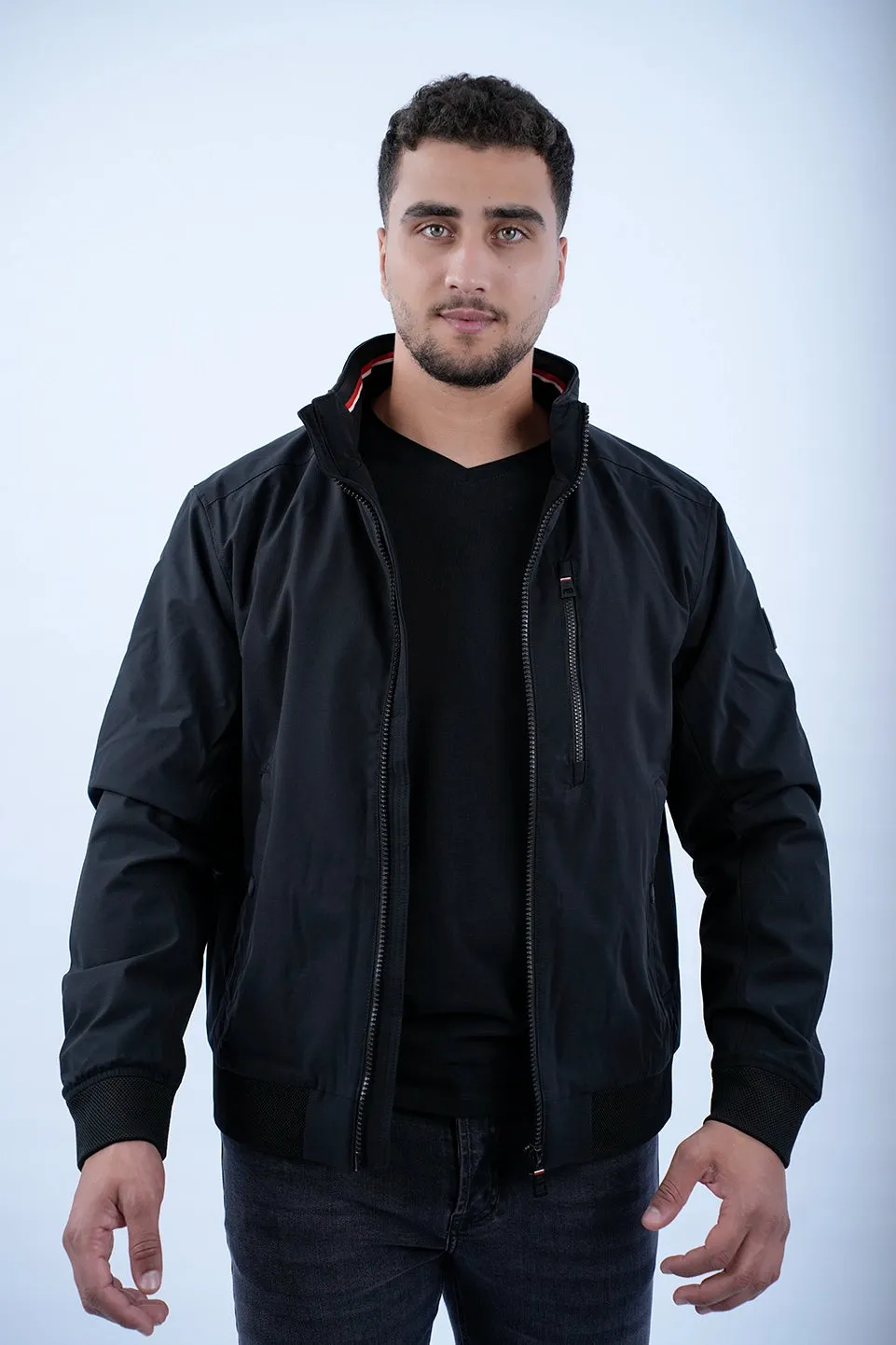 Tom Tailor Black Jacket With A Detachable Hood