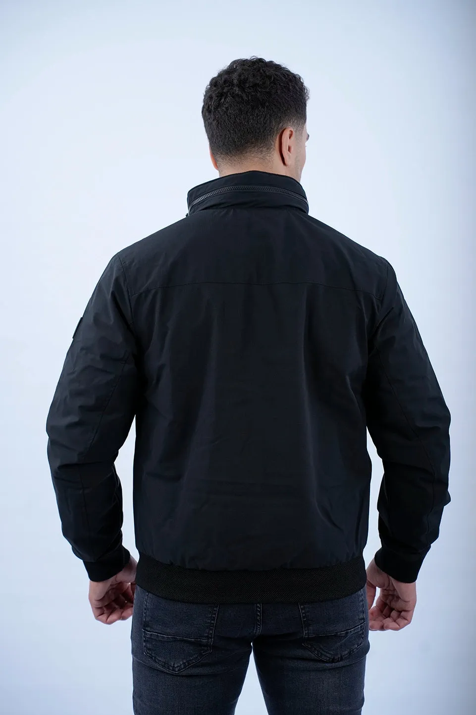 Tom Tailor Black Jacket With A Detachable Hood