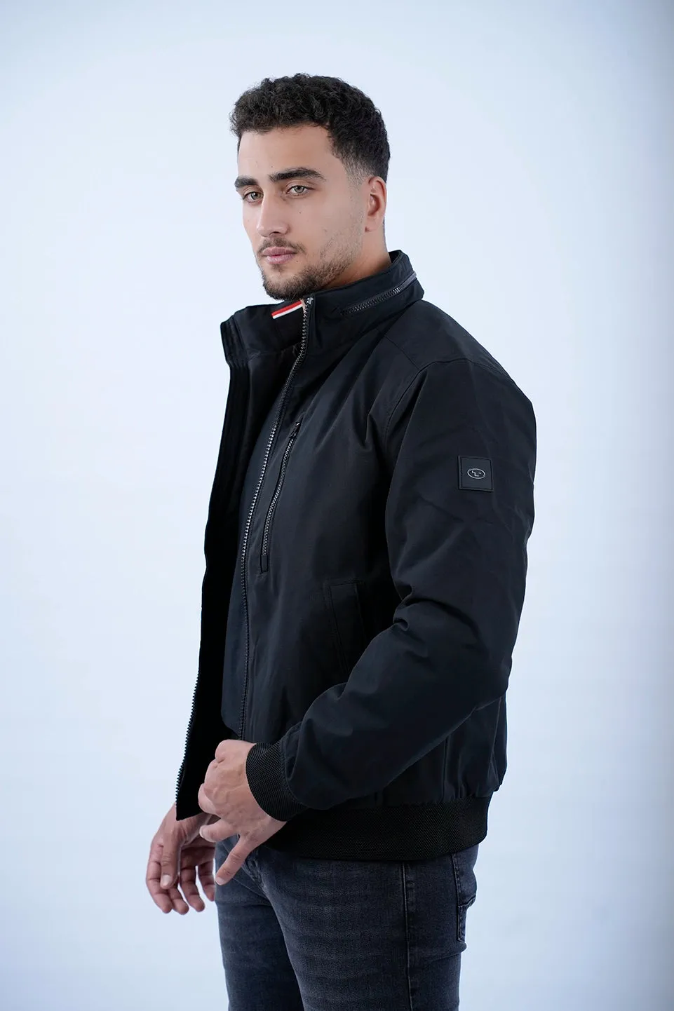 Tom Tailor Black Jacket With A Detachable Hood