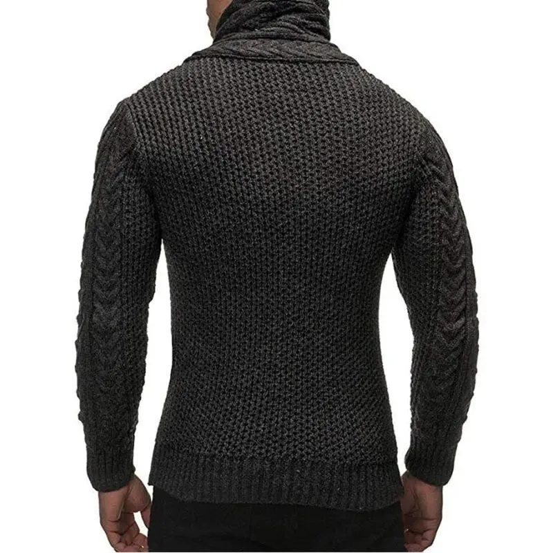 Trendy Mens Knitted Thick Wool Sweater