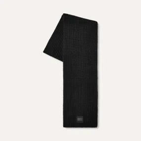 UGG® Chunky Rib Knit Scarf - Black