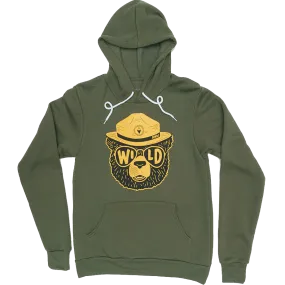 Unisex Wild Bear Pullover Hoodie