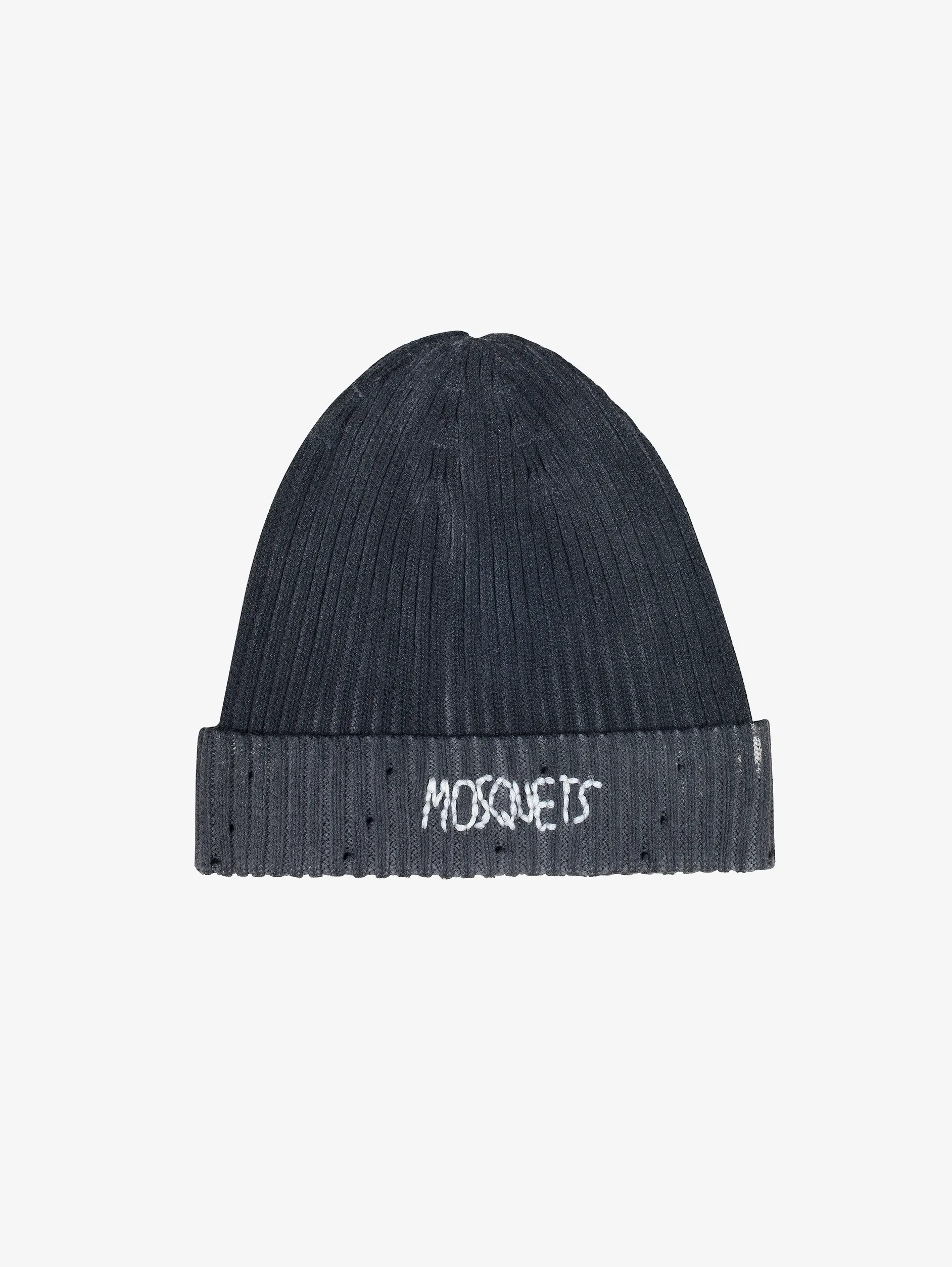 VINTAGE DYE KNIT BEANIE GREY "MOSQUETS"