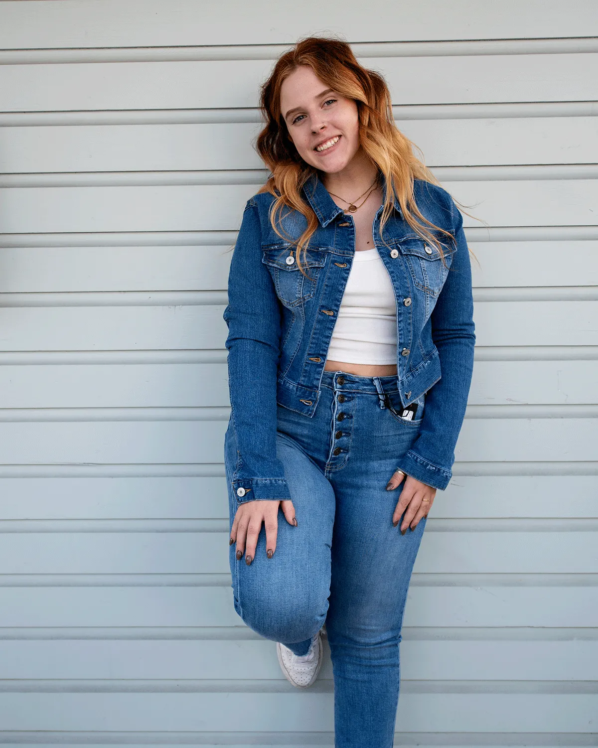 Vintage Wash Cropped Denim Jacket