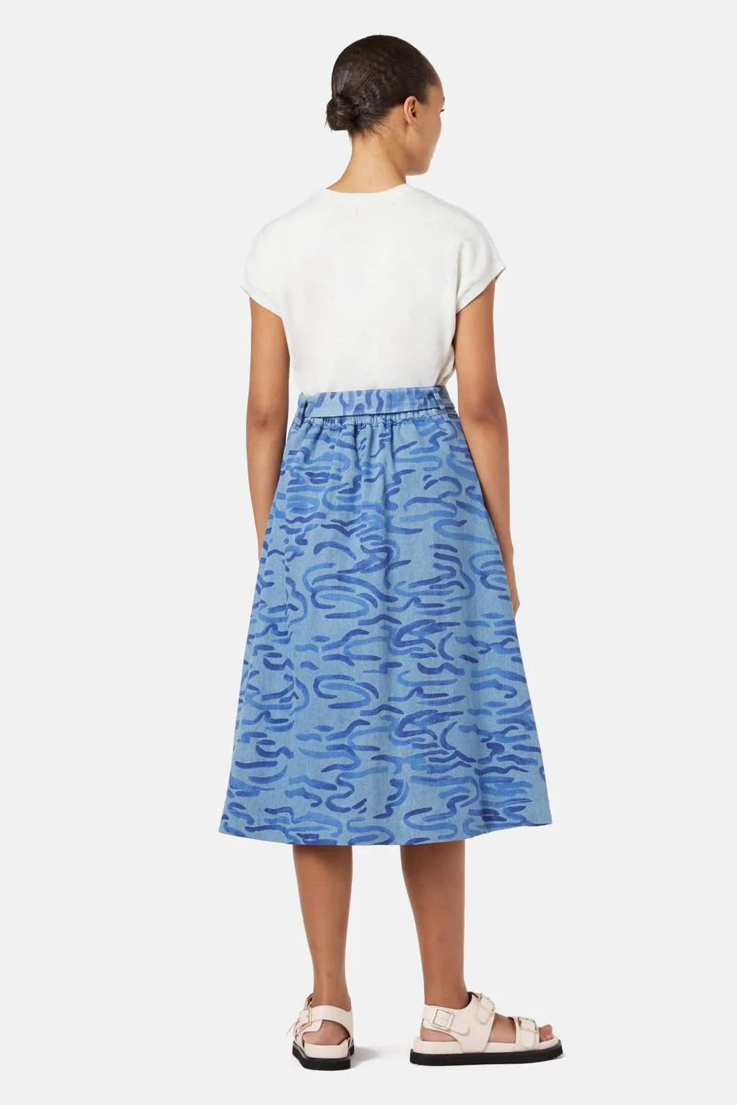 Wave After Wave Midi Skirt