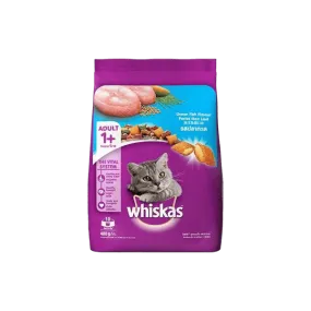 Whiskas Cat Food Ocean Fish Flavour 1  Year 480g Pouch