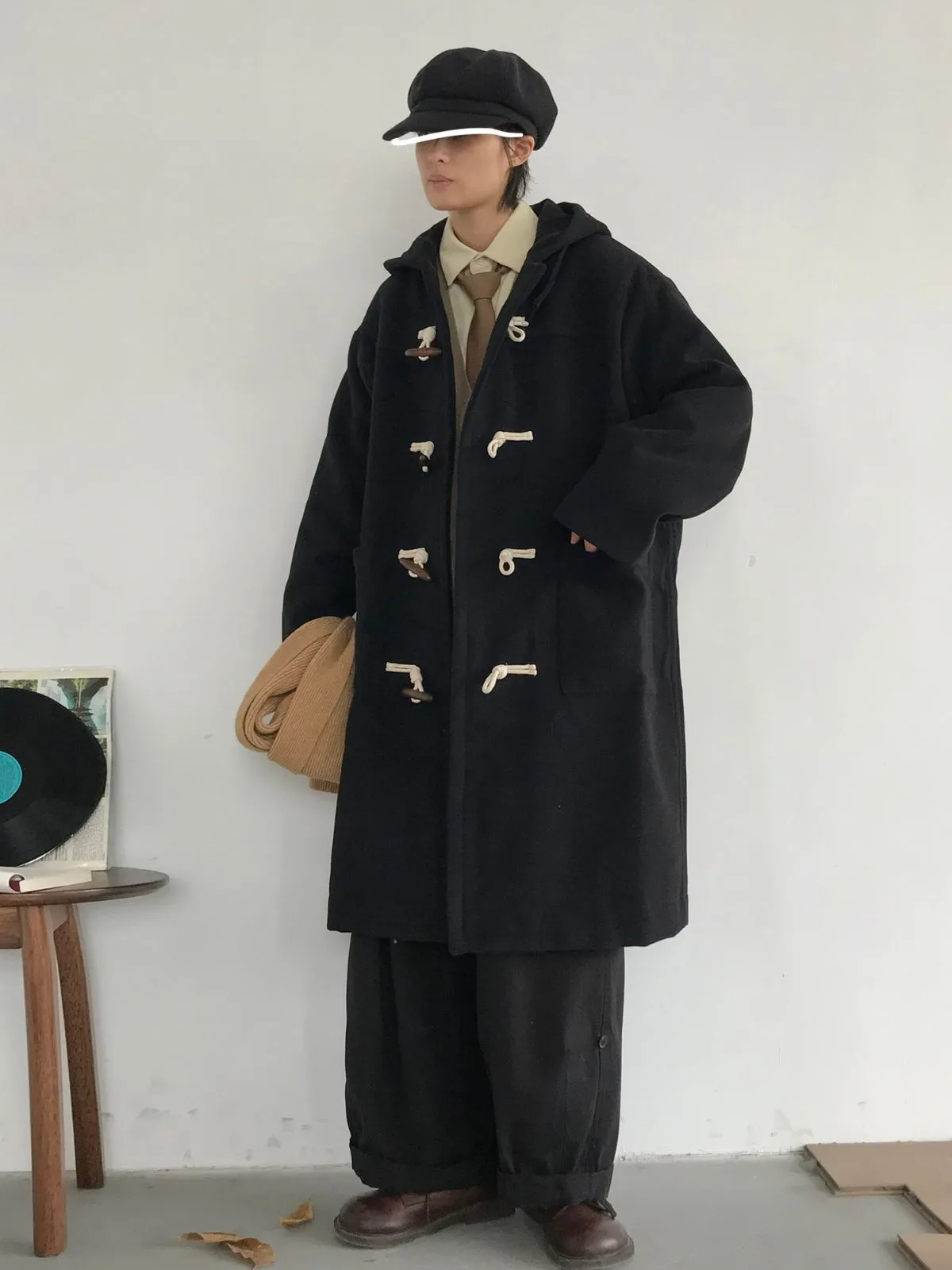 WLS Retro Loose Windbreaker Hooded Jacket