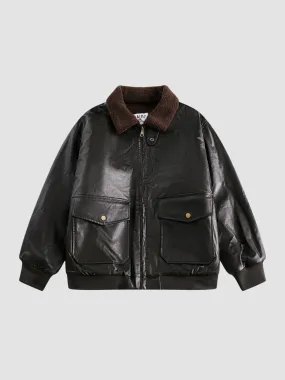 WLS Retro Neutral Maillard Motorcycle Leather Jacket