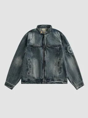 WLS Retro Washed Denim Jacket