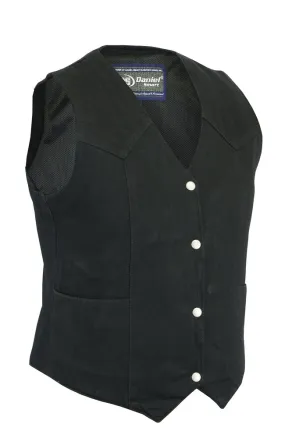 Women's Denim Classic Plain Sides Vest