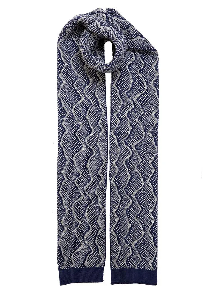 Women's Reptile Pattern Knitted Scarf