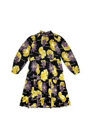 Yellow and Purple Floral Emily Dress